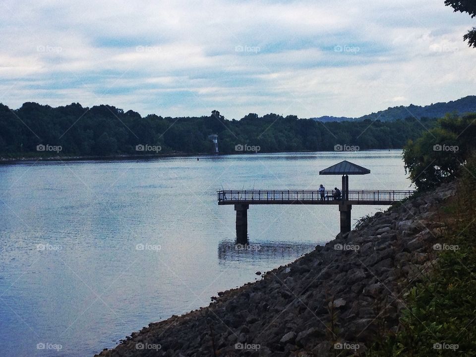 View of idyllic river
