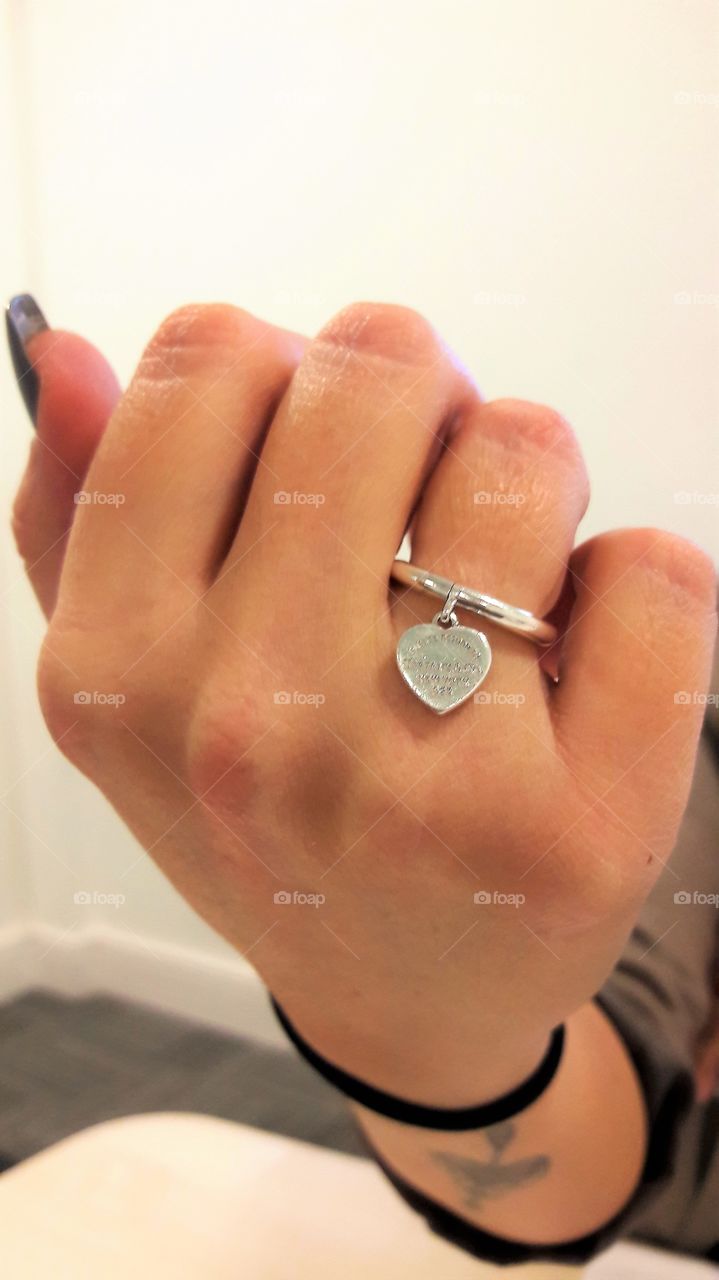 A Silver Heart Ring
