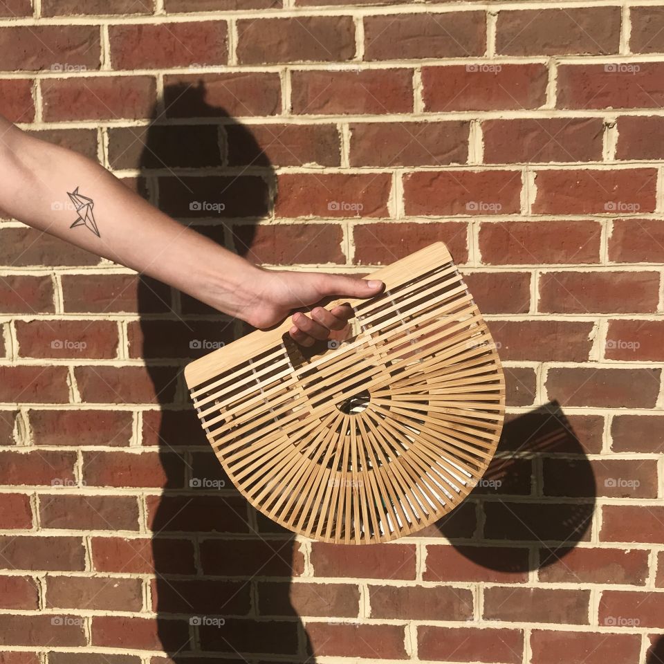 Wooden purse