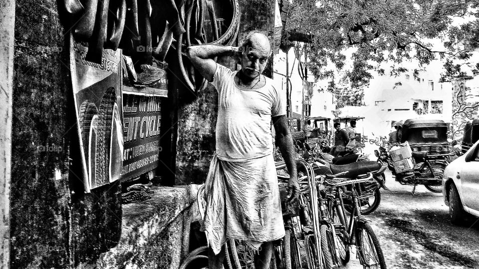 My mentor in Varanasi , full of street wisdom.