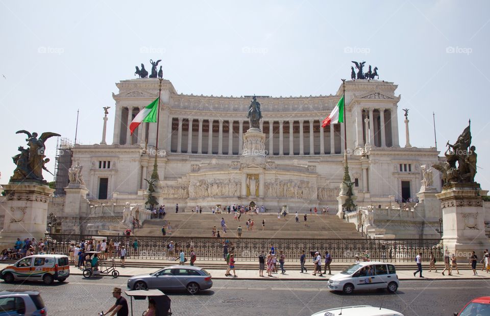 Victor Emanuel II monument. Monument from 1911 in Rome, Italy