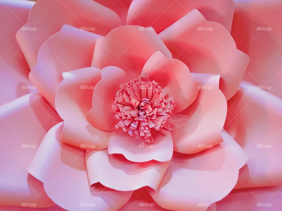 Pink paper flower
