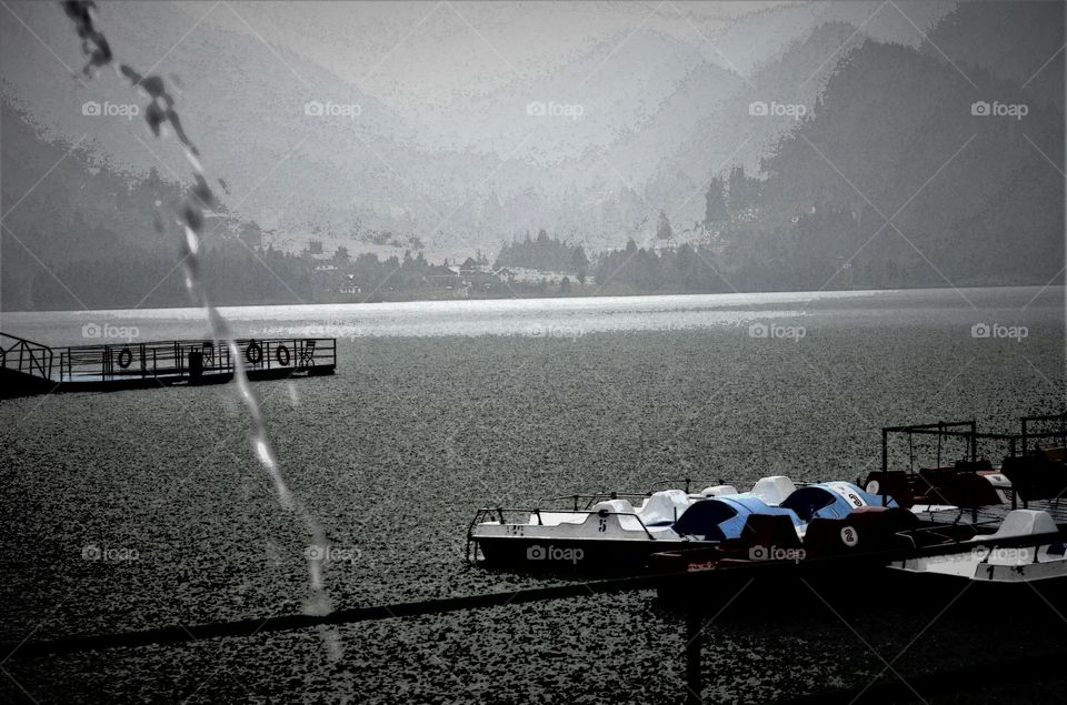 Rain on The lake