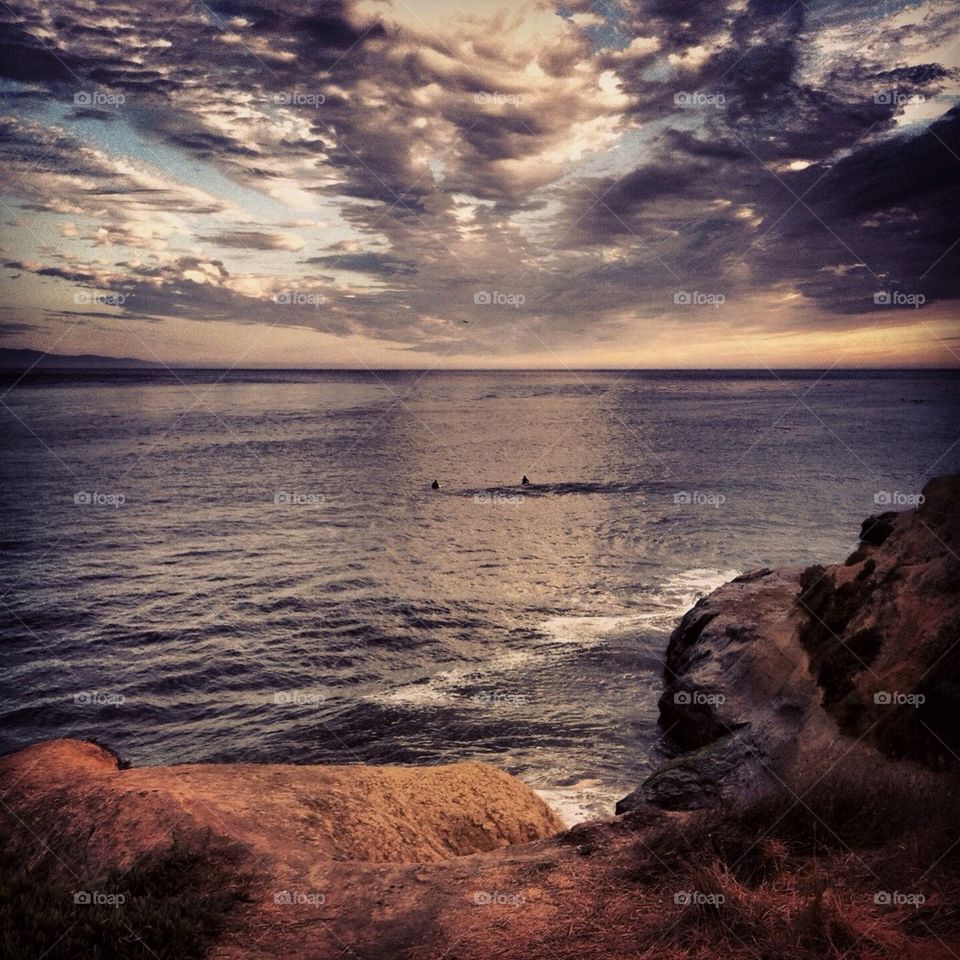 Pleasure point sunset 