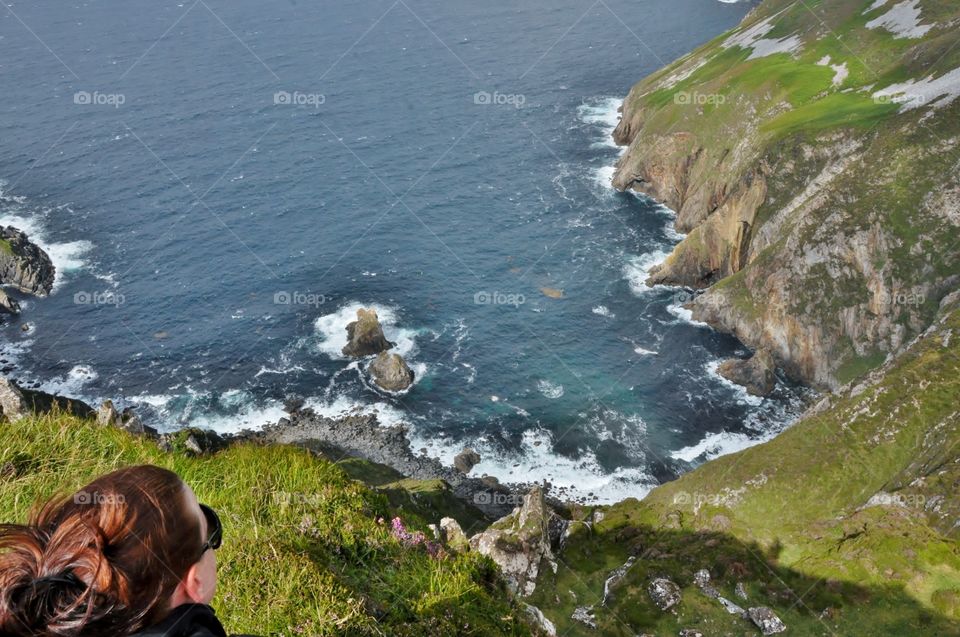 View from the cliff top 