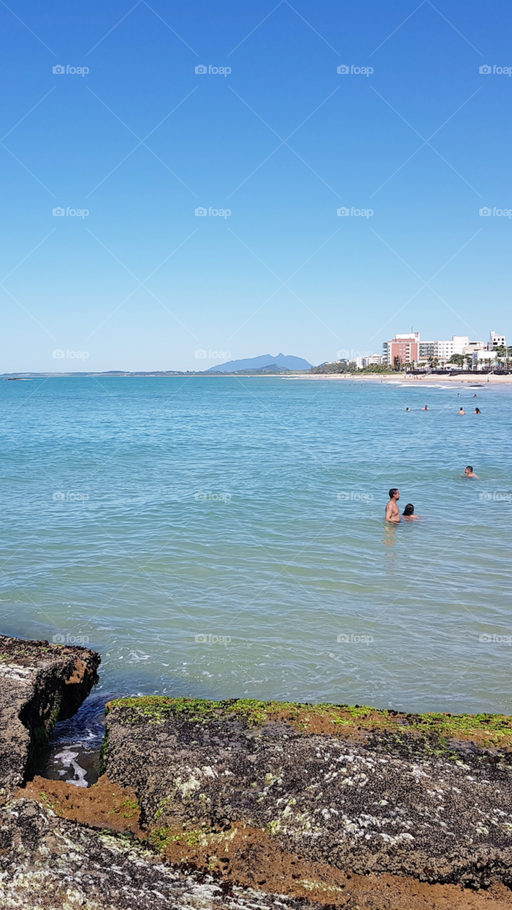 Beautiful and calm beach in Macaé