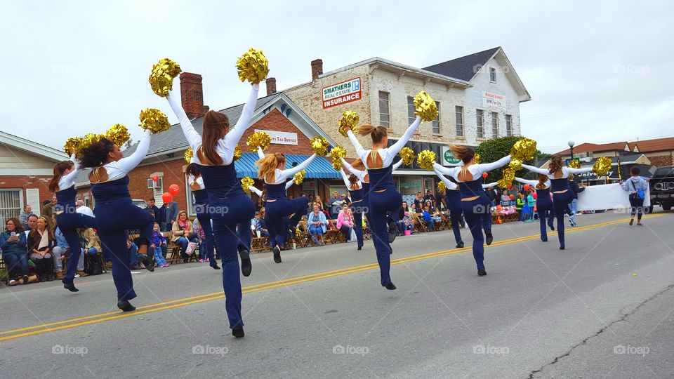 Dance Squad performing in a parade