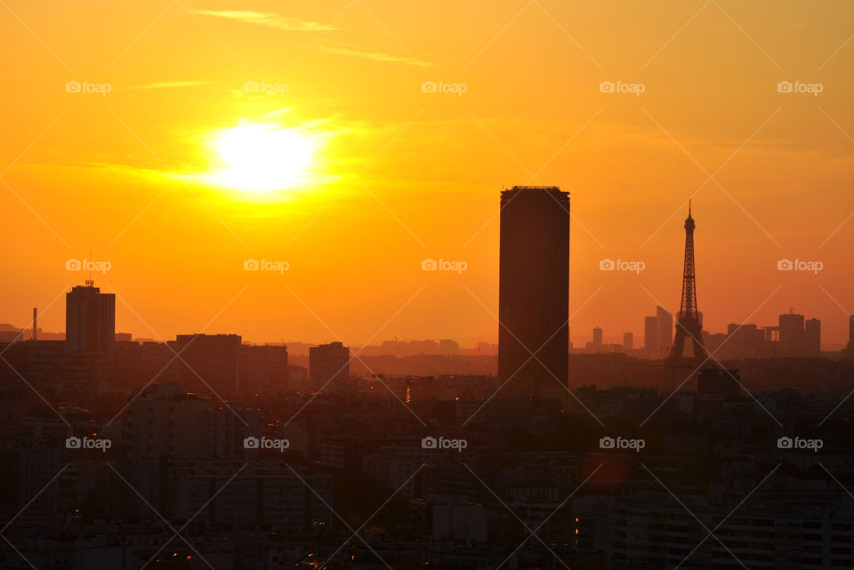 Paris sunset