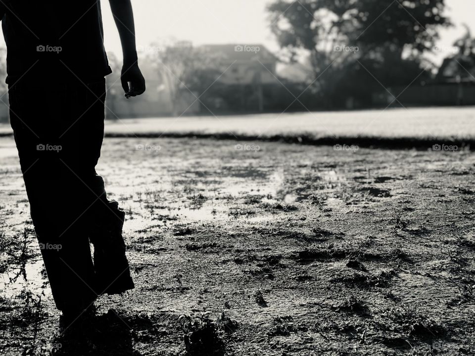 Walking away from my muddy play