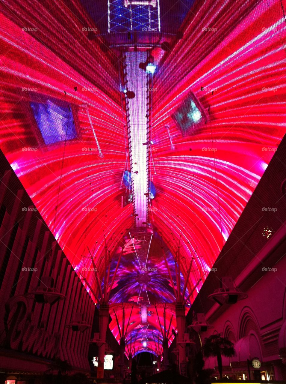 Fremont Street Experience . Las Vegas light show