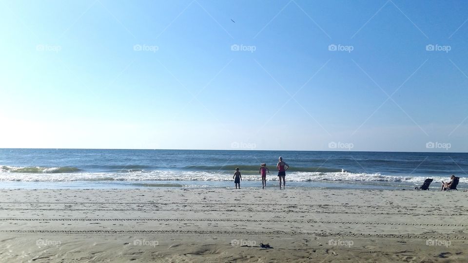 Relaxing on the sand