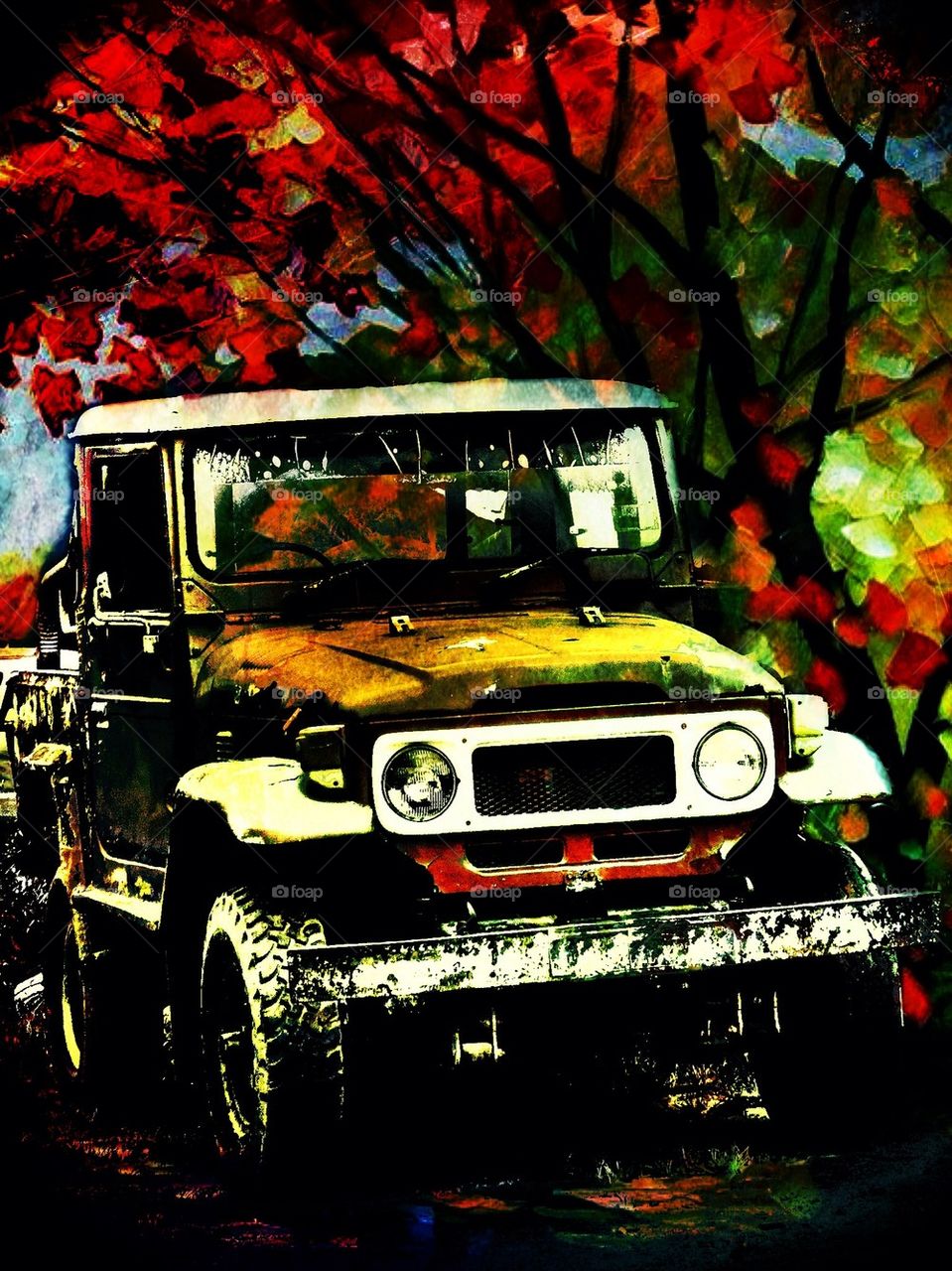 HDR image with painting effects