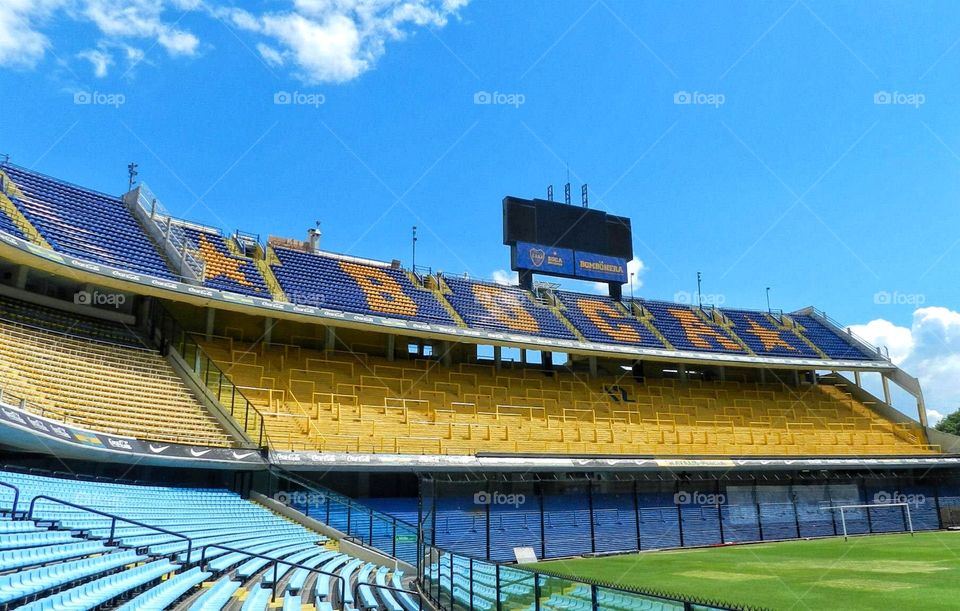 La Bombonera. Stadium of Boca Juniors, Buenos Aires