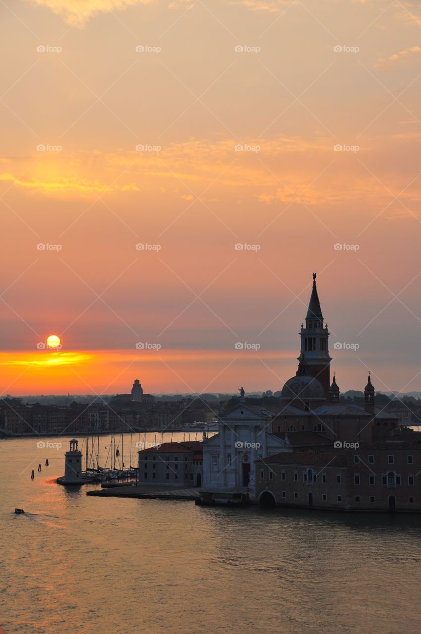 Sunset at Venice, Italy