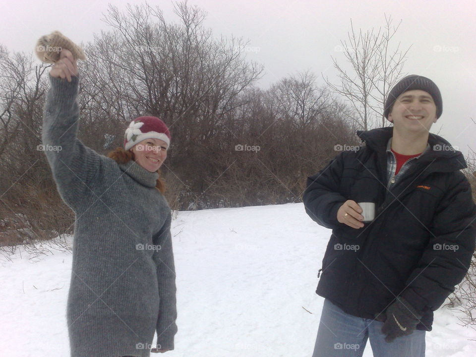 Зимняя встреча.