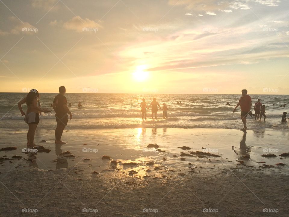 Beach goers