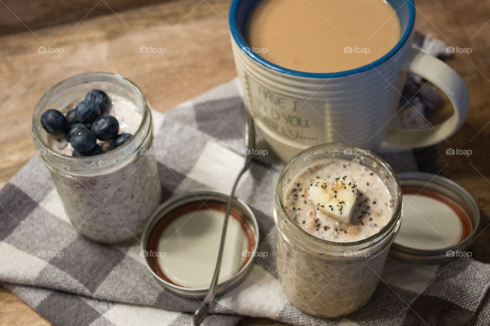 Refrigerated overnight oatmeal