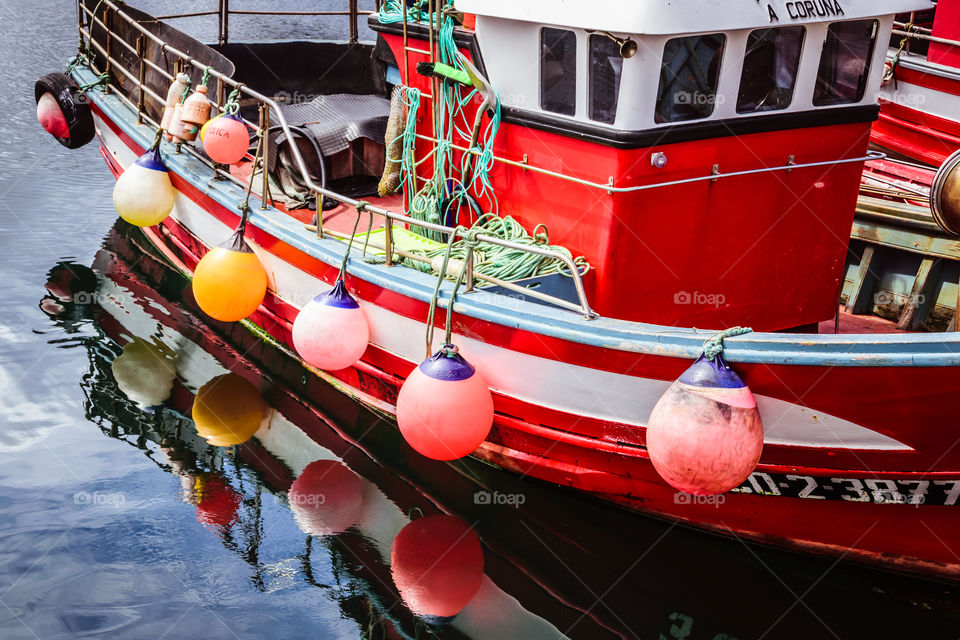 Detail of fishing boat.