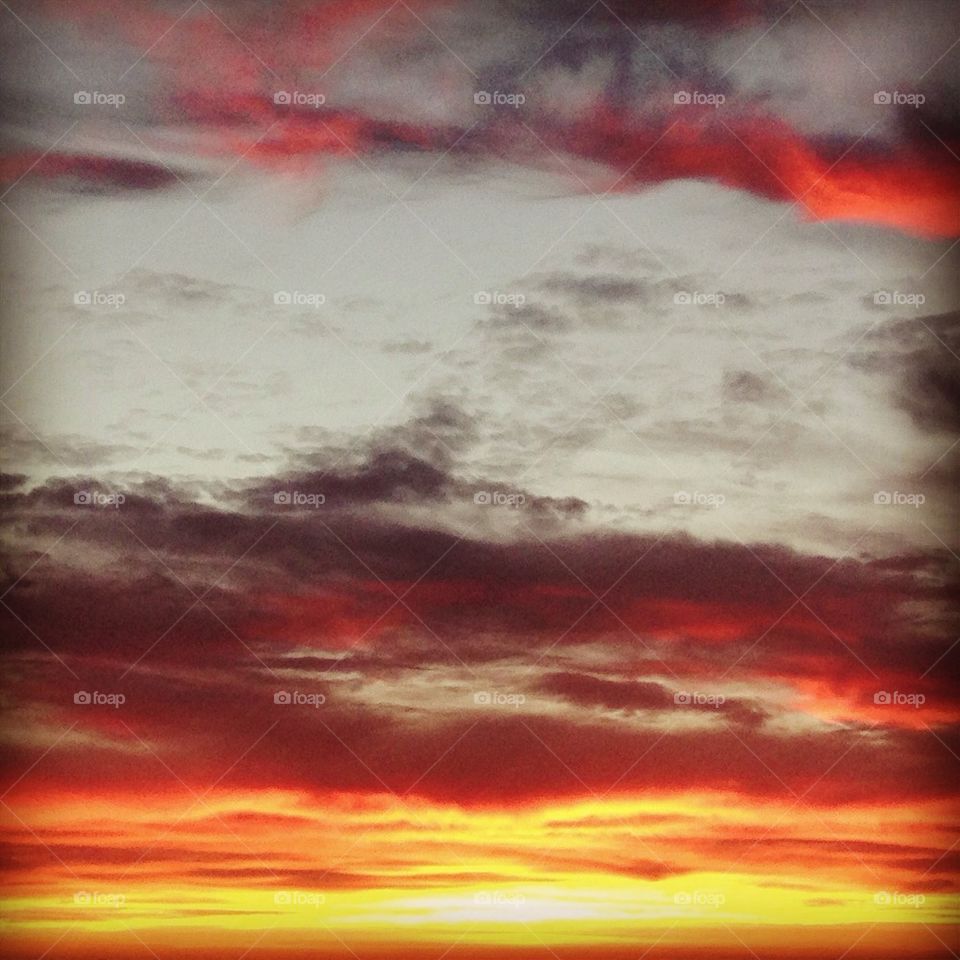 Beautiful Sunset In Moss Norway