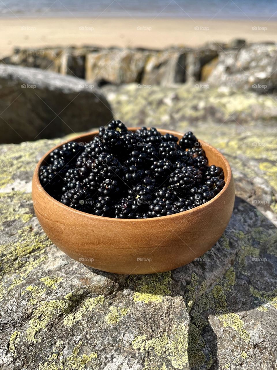 Bowl of blackberries 