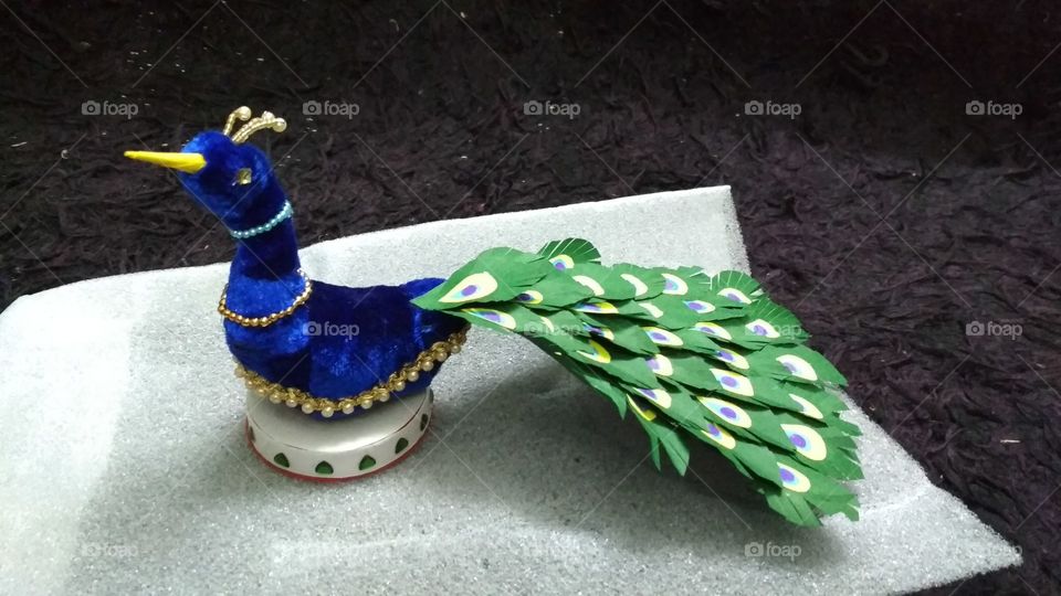handmade peacock
