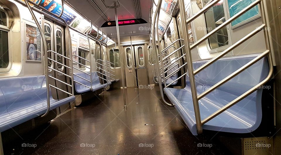 Empty NYC subway to WTC