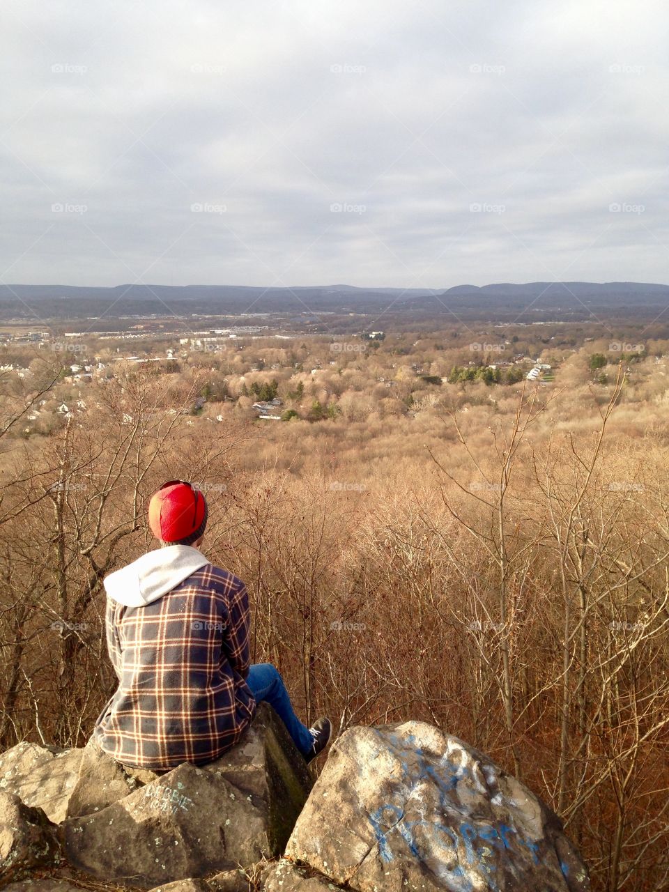 The view from a mountain 