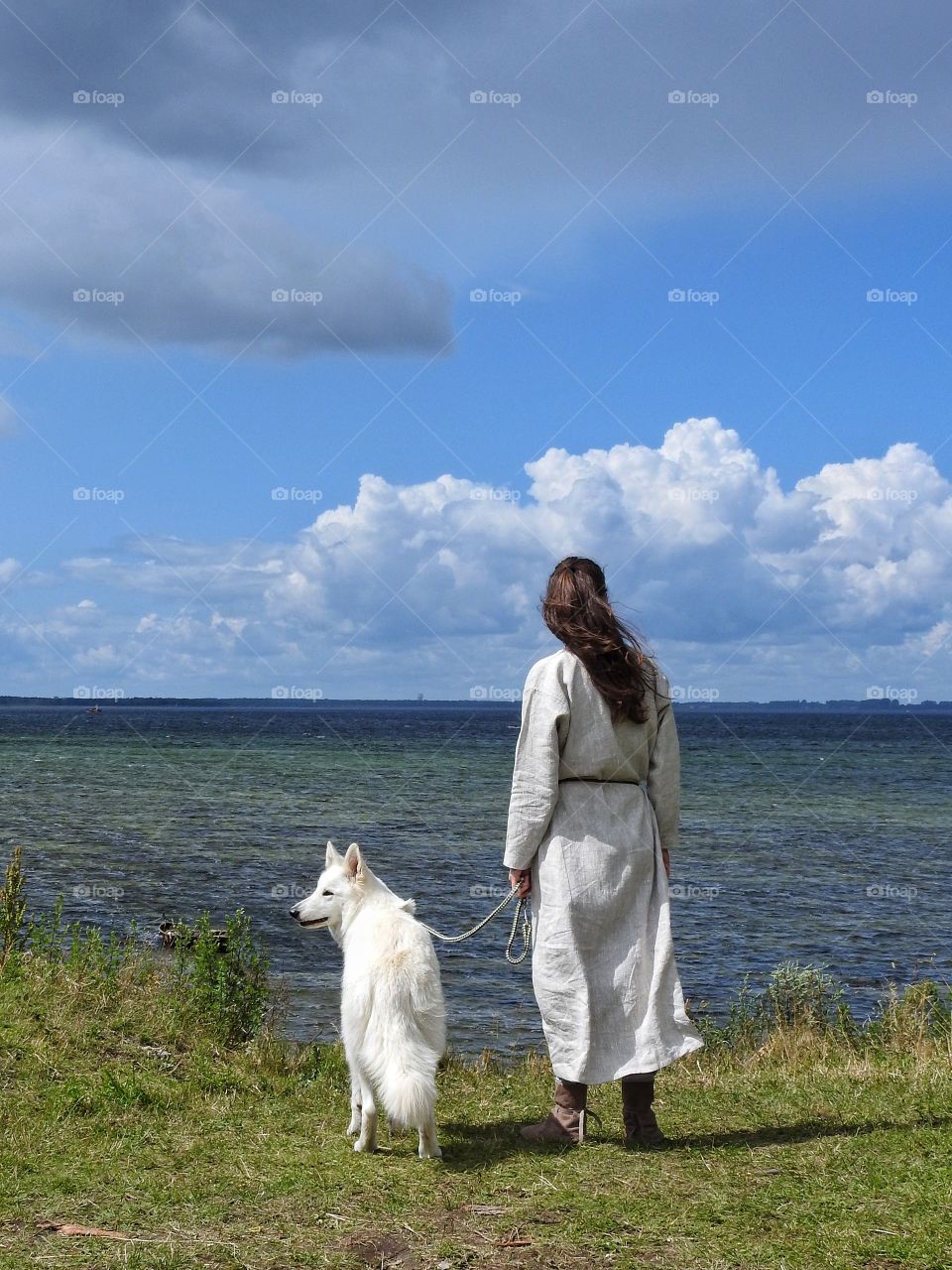 Woman in white