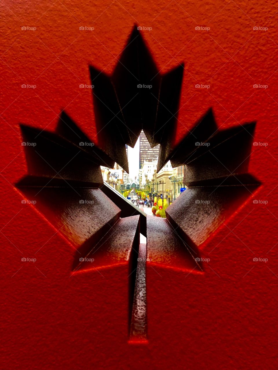 Inside look into a Canadian maple leaf city