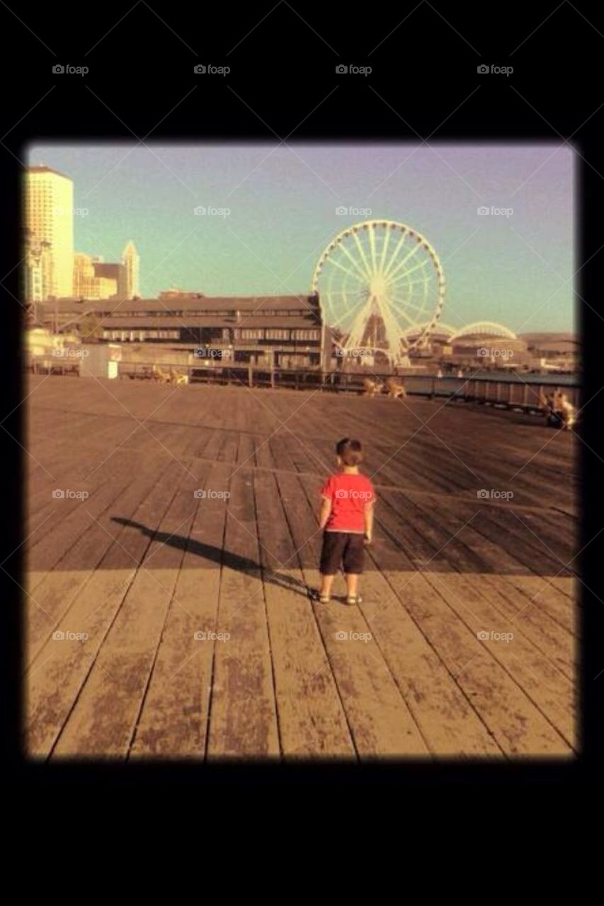 Staring at the water front 