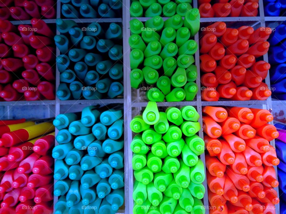 colorful ballpens