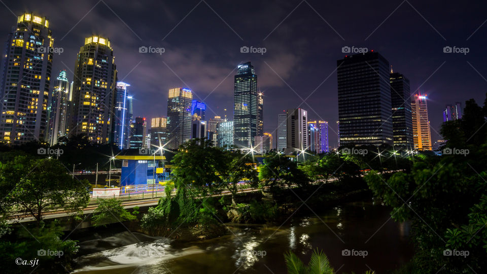 jakarta in the evening