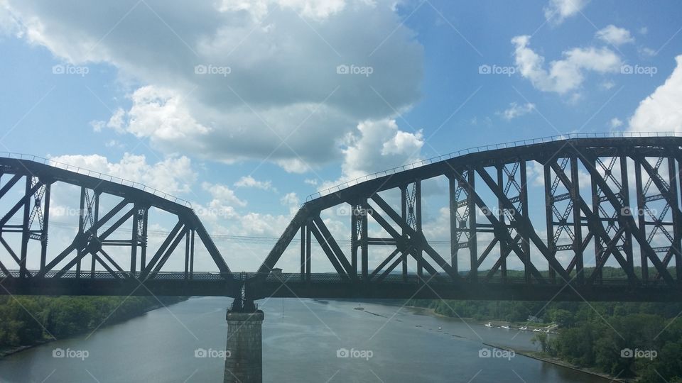 Bridge in clouds