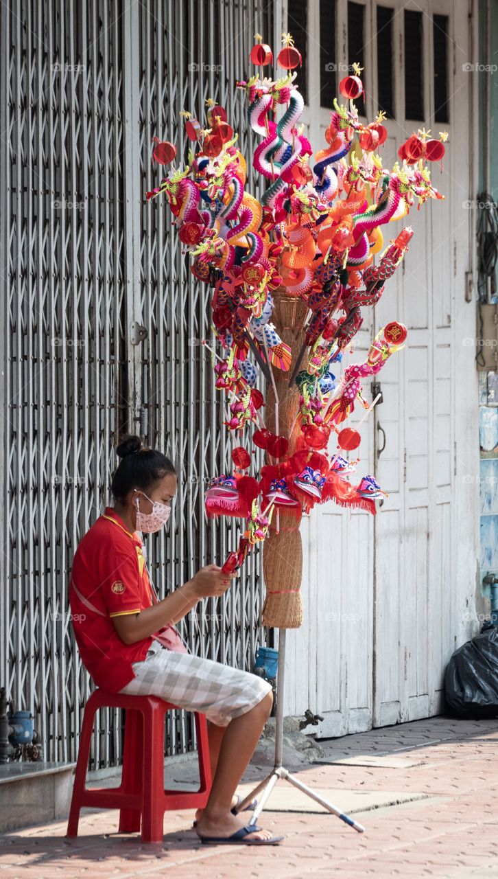 Thailand-Febuary 05 2019:Chinese New Year Celebration Gift 