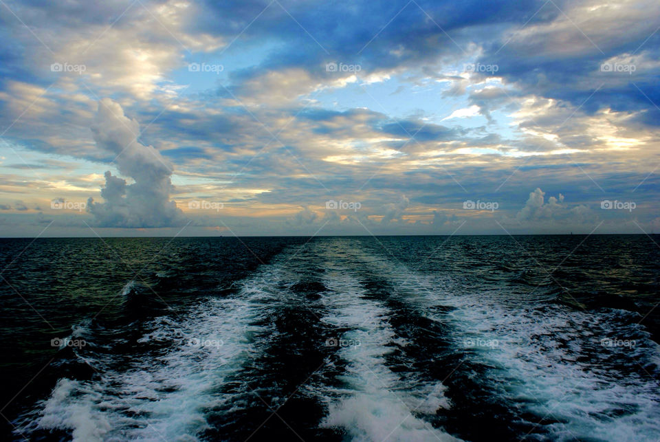 sky clouds sea waves by angeljack