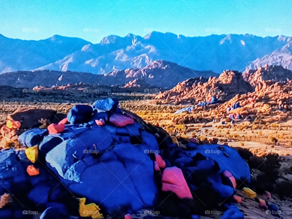 colorful stones in the Tafrout region in southern Morocco