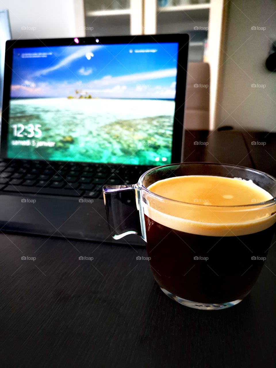 work and coffee