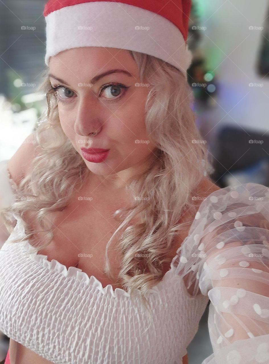 Sexy Santa X mas girl