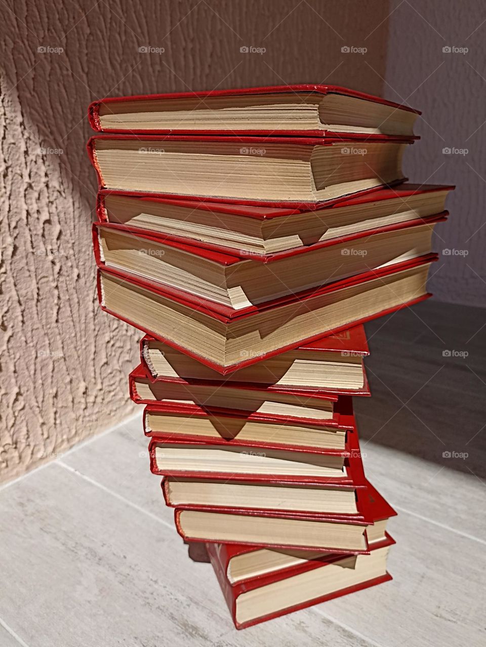 books beautiful texture on a wall background, reading books