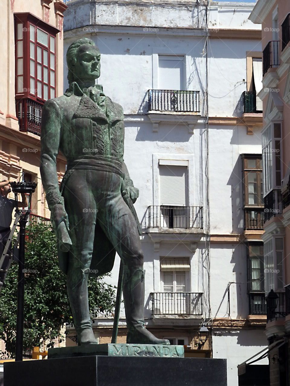 Estatua de Francisco de Miranda, en Cádiz