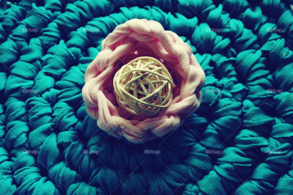 knitted flower