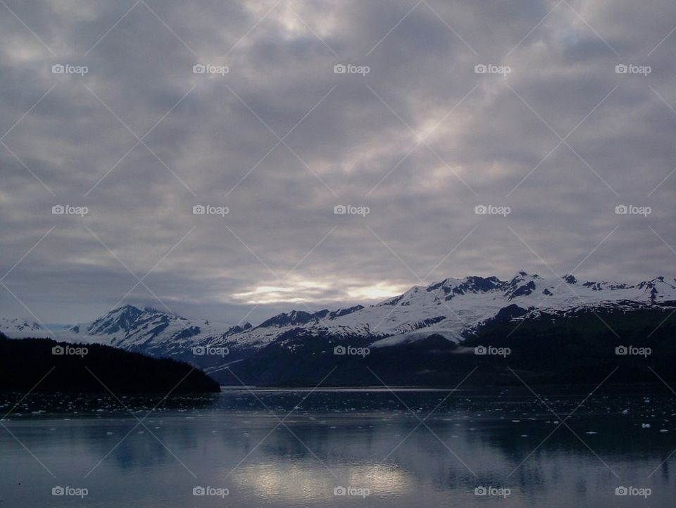 "Dusk at Glacier Bay"