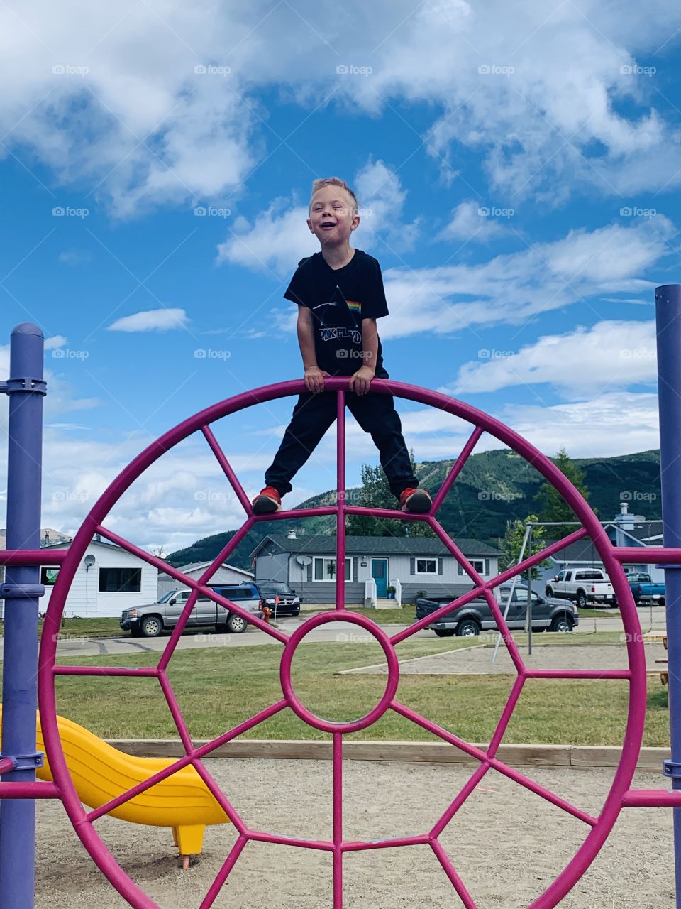 Boy at the playground 