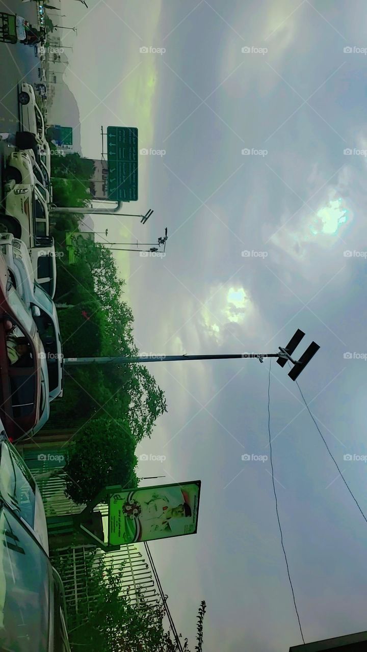 Glory be to God, the magnificent and picturesque view and the natural green trees are a view that is nothing more wonderful than it