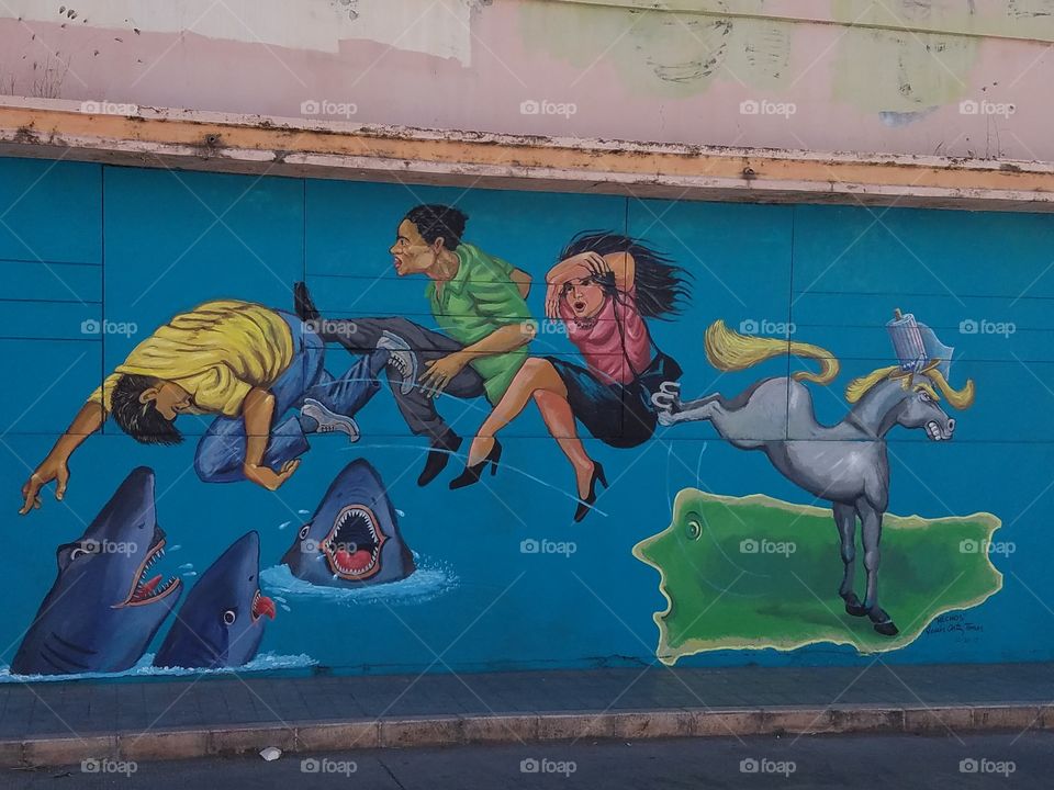 Graffiti artist Ponce P.R.