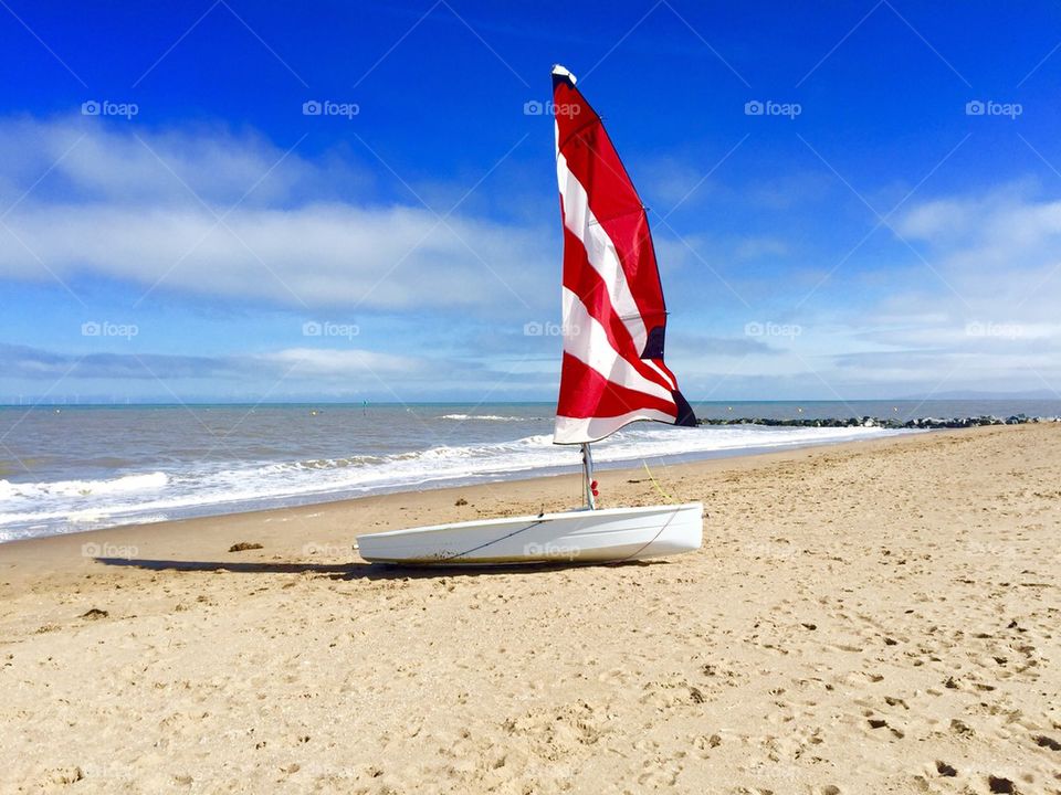 Beach  in Wales UK