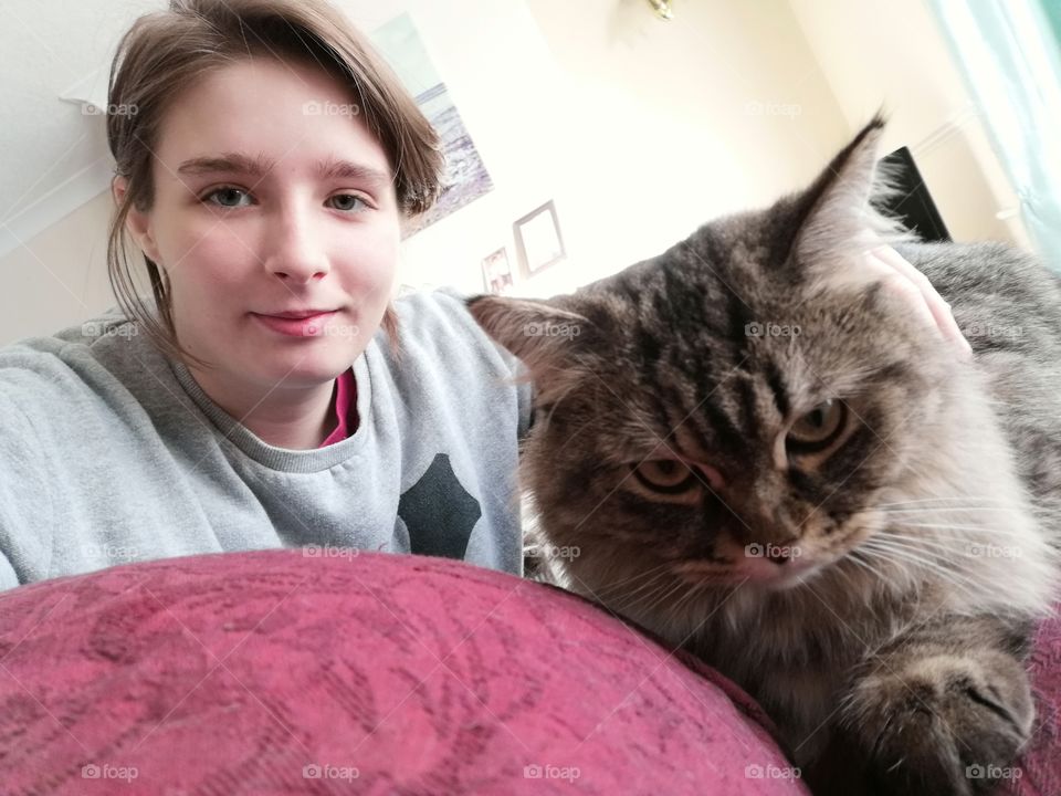 Selfie time with my kitty