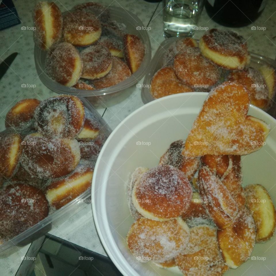 Home made doughnuts