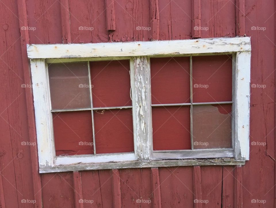RedBarn Windows: Windows on a barn in the countryside in Indiana.