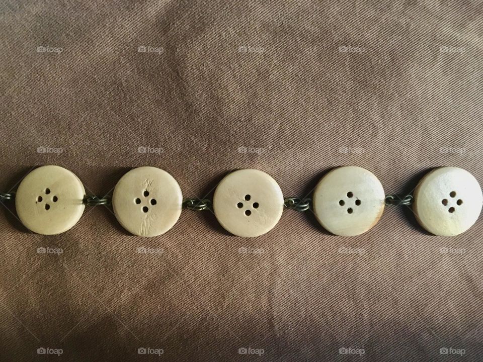 Line of buttons 